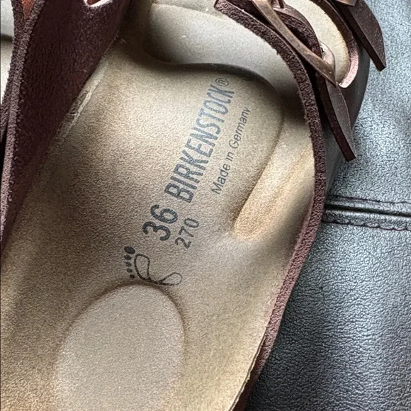 BIRKENSTOCK Arizona Birko-Flor Arizona Metallic Copper( Rose Gold) Sandals - Picture 7 of 17